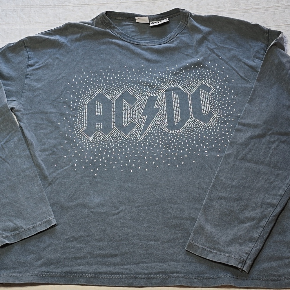 ZARA AC/DC Graphic Long Sleeve KIDS Shirt Size 13-14